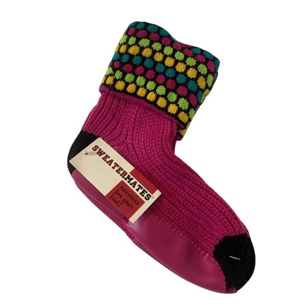 Vintage 90s NWT colorful sweater mates socks